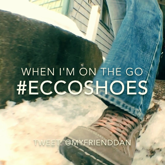When I’m on the go I wear Ecco shoes. When I’m on the go I wear Ecco shoes.