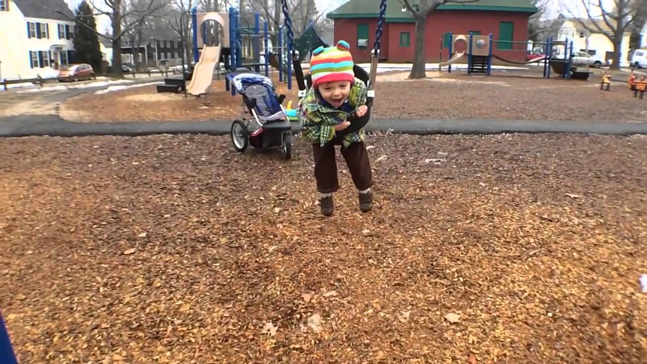 Swinging in the park Swinging in the park